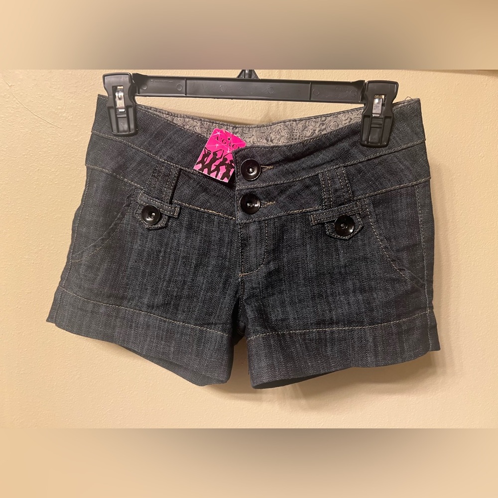 Dark-wash Denim Shorts Size 1 NWT